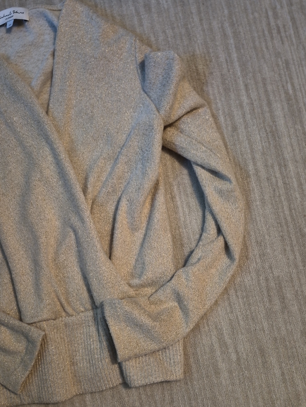 Michael Stars India surplice top in light gold XS - Picture 4 of 6